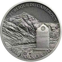 2021 Cameroon 2000Fr Mt Everest - Qomolangma 2oz Silver Coin