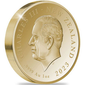 2023 NZ $5 Queen Elizabeth II 1oz Gold Proof Coin