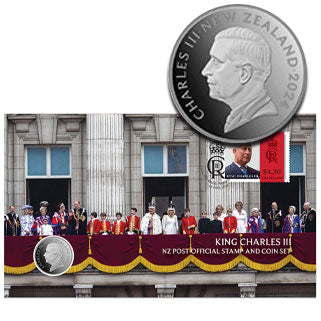 2024 NZ 50c King Charles III Stamp & Coin Cover