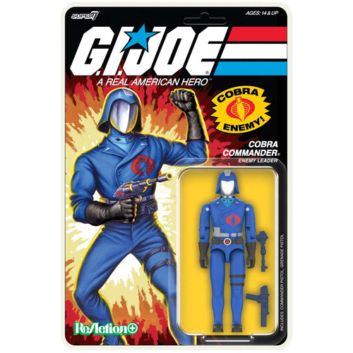 G.I. Joe Wv1 - Cobra Commander (Cartoon) ReAction+ Figure (O-ring)