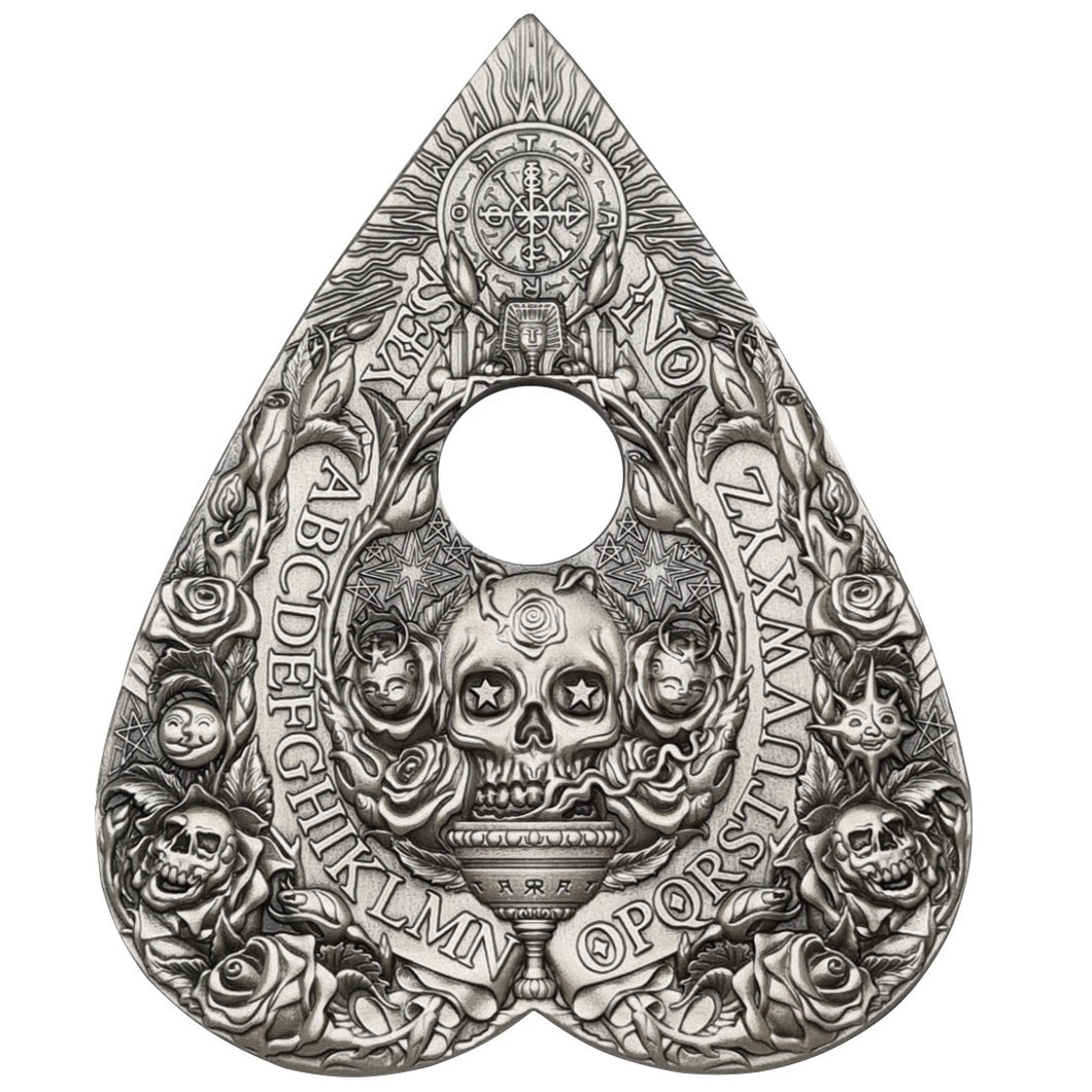 2025 Cameroon 2000Fr Spirit Board - Skulls 2oz Silver Coin