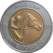 2000 $5 Phar Lap Bimetal Unc