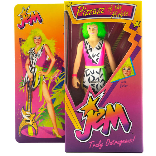 Jem And The Holograms Wv2 - Pizzaz (Neon) [Retro Box] ReAction Figure