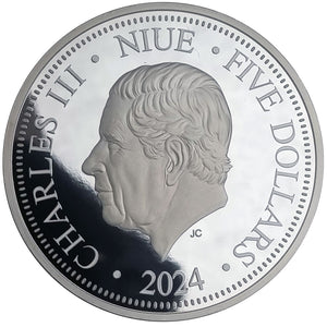 2024 Niue $5 Fact or Fiction: Platypus 2oz Silver Coin