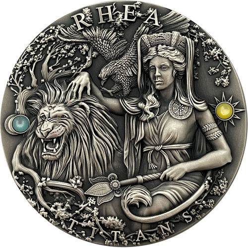 2022 Niue $2 Ancient Titans - Rhea 2oz Silver Coin