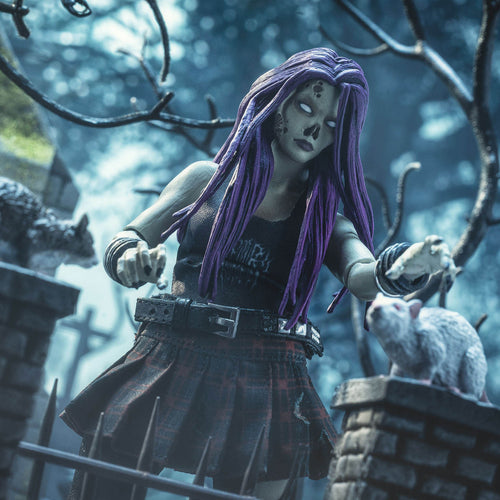 Graveyard Zombies - Rocker Zombie Figure (Female) Action Fgure