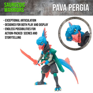 Saurozoic Warriors: Pava Pergia 5-inch Scale Action Figure