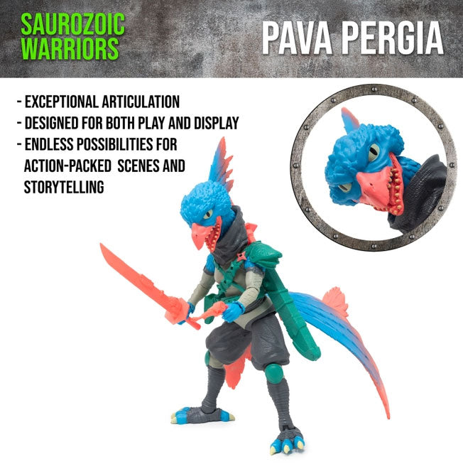 Saurozoic Warriors: Pava Pergia 5-inch Scale Action Figure