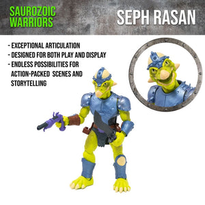 Saurozoic Warriors: Seph Rasan 5-inch Scale Action Figure