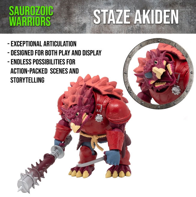 Saurozoic Warriors: Staze Akiden 5-inch Scale Action Figure