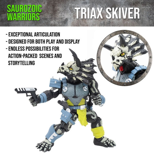 Saurozoic Warriors: Triax Skiver (Nightlands) 5-inch Scale Action Figure