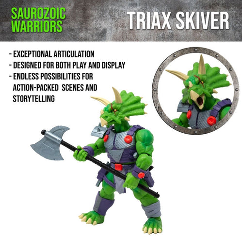 Saurozoic Warriors: Triax Skiver 5-inch Scale Action Figure