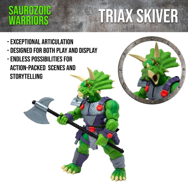 Saurozoic Warriors: Triax Skiver 5-inch Scale Action Figure