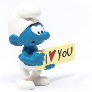 Smurfs Sign Smurf Collectible Figure