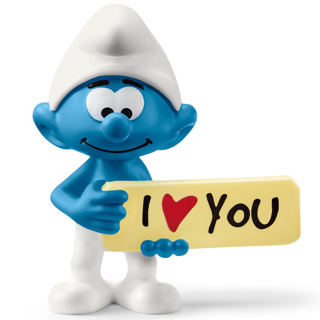Smurfs Sign Smurf Collectible Figure