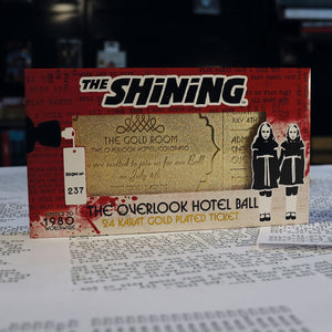 The Shining: Overlook Hotel Ball Gold-plated Replica Ticket