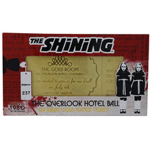 The Shining: Overlook Hotel Ball Gold-plated Replica Ticket