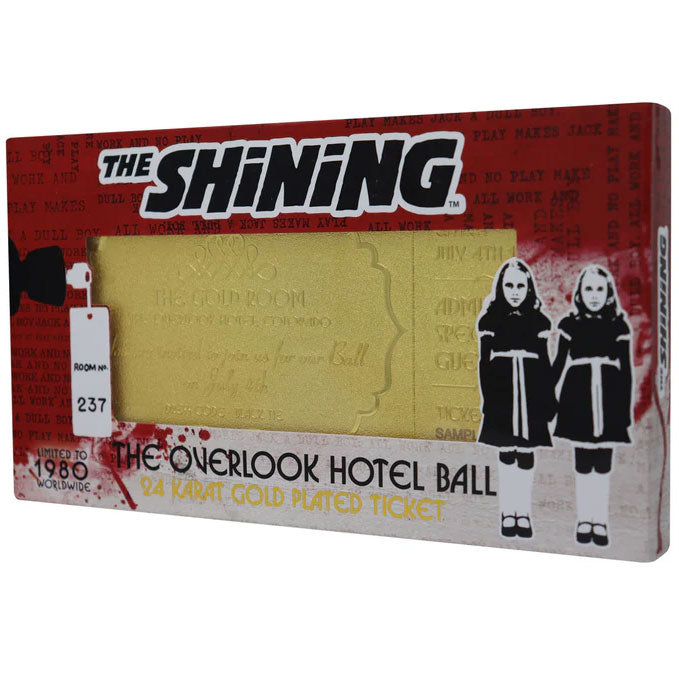 The Shining: Overlook Hotel Ball Gold-plated Replica Ticket