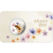 2026 Solomon Isl. 50c Water Colour Honey Bee Silver-Plated Coin
