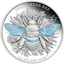 2026 Niue $2 Native Bees - Teddy Bear Bee Hologram 1oz Silver Proof Coin