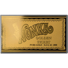 2027 Samoa $50 Willy Wonka Golden Ticket 0.5g Gold Coin