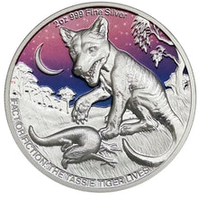 2025 Niue $5 Fact or Fiction: Tassie Tiger Lives! 2oz Silver Coin