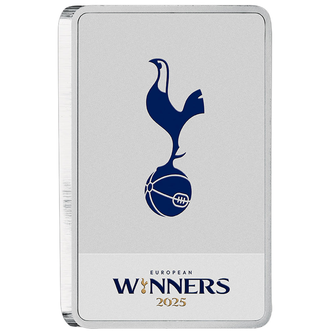 Tottenham Hotspur Europa League 2025 Winners 1oz Silver Bar