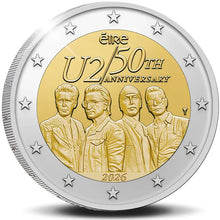 2026 Ireland 2€ U2 PROOF Coin in BOOKLET