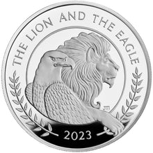 2023 UK £2 Lion & The Eagle 1oz Silver Proof Coin