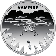 2025 Ukraine 5Hrn UAV Vampire Drone Uncirculated Coin on Card
