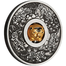 2022 Tuvalu $1 Rotating Tiger 1oz Silver Coin