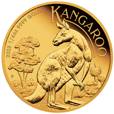 2023 $25 Kangaroo 1/4oz Gold Proof Coin
