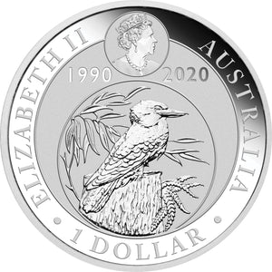 2020 $1 Kookaburra Silver BU