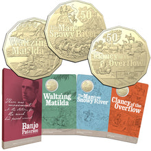 2020 50c Banjo Paterson Al-Br Unc Three Coin Set
