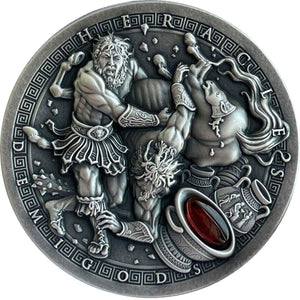 2021 Niue $2 Demi-Gods - Heracles 2oz Silver Coin