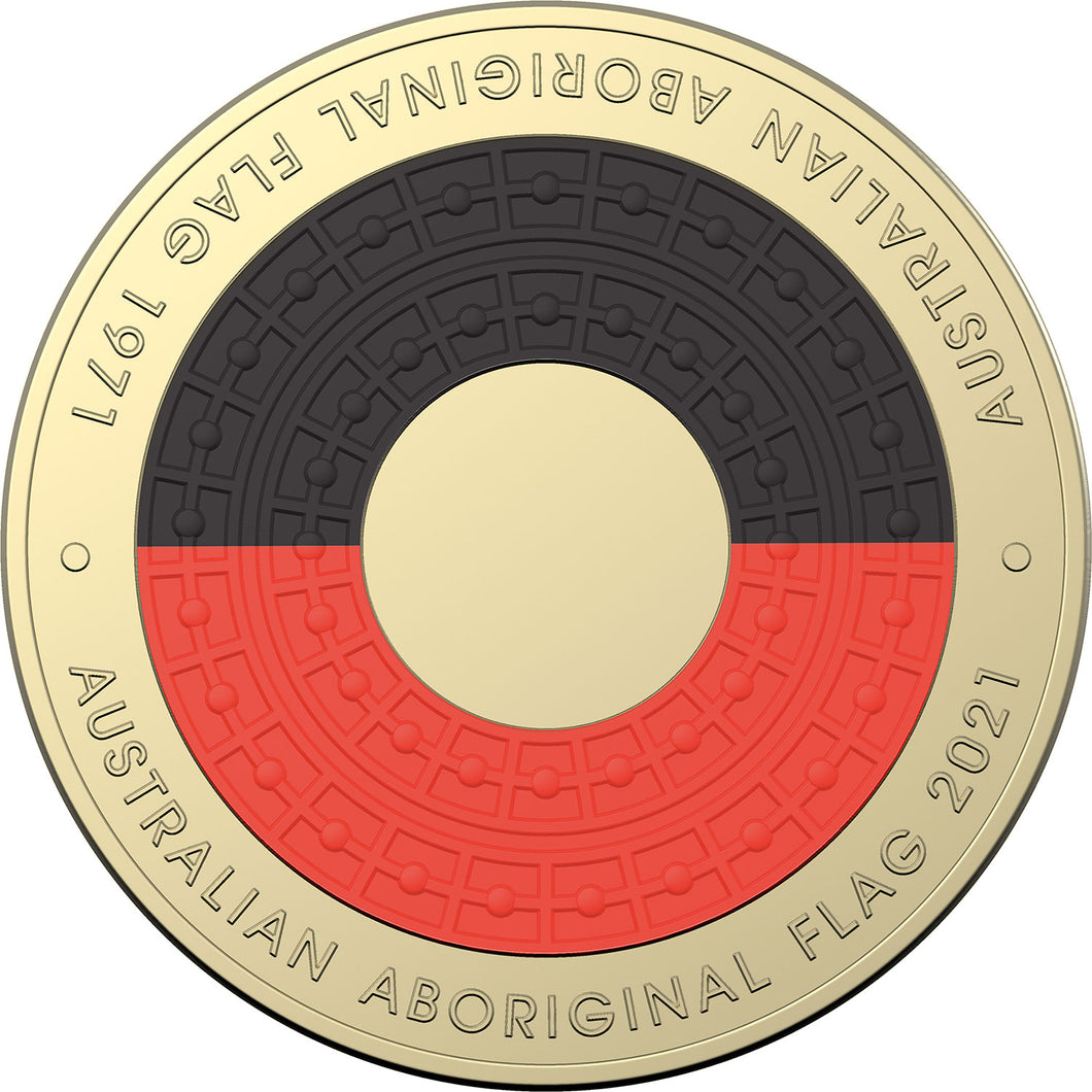 2021 $2 Indigenous Flag Uncirculated Coin