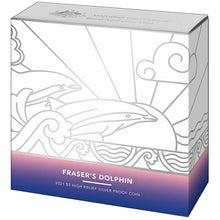 2021 $5 Frasers Dolphin High Relief 1oz Silver Proof