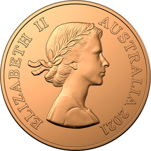 2021 $1 Australian Pennies Copper Unc Set - DAMAGED PACKAGING