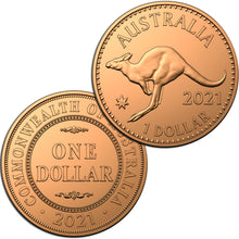 2021 $1 Australian Pennies Copper Unc Set - DAMAGED PACKAGING