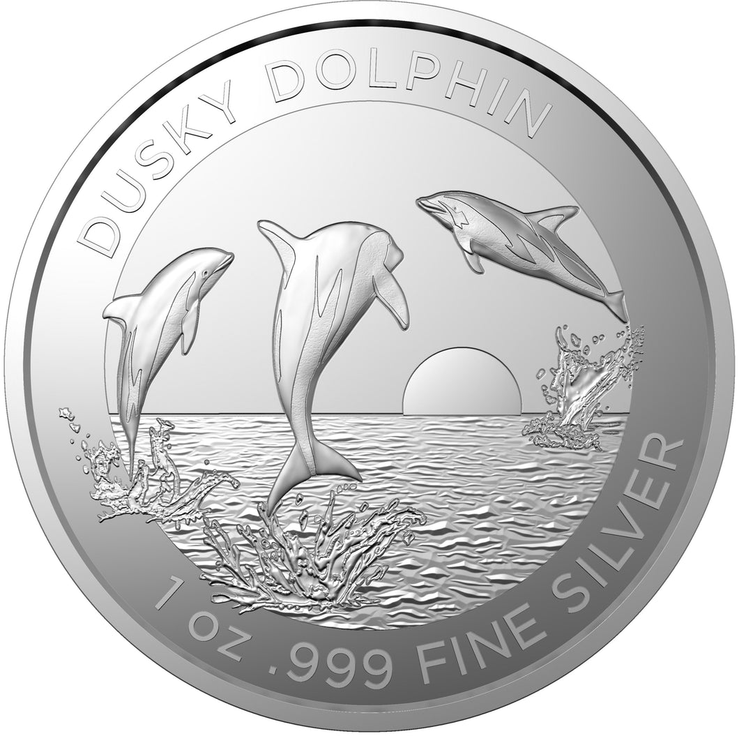 2022 $1 Dusky Dolphin 1oz Silver BU
