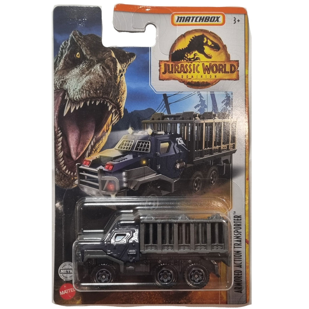 Matchbox Jurassic World 2022 Armor Action Transporter Die Cast Vehicle