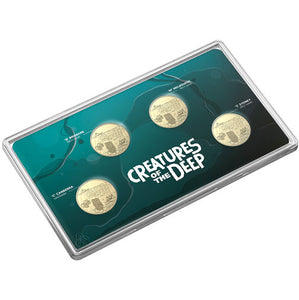 2023 $1 Creatures of the Deep Privy Mark Unc 4 Coin Set