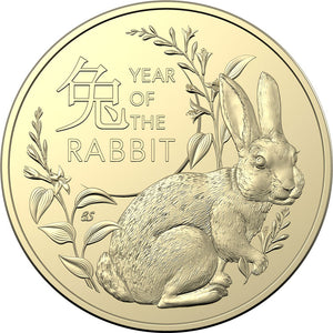 2023 $1 Lunar Rabbit Al-Br 2-coin Set