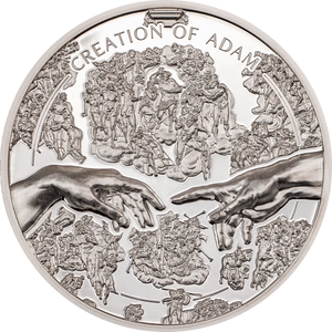 2023 Cook Islands $5 X-Ray - Creation of Adam 1oz Silver Coin