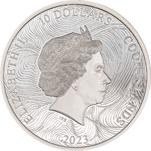 2023 Cook Islands $10 Silverland – The Wave 2oz Silver Coin