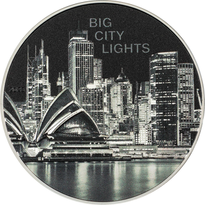 2023 Cook Isl. $5 Big City Lights – Sydney 1oz Silver Coin