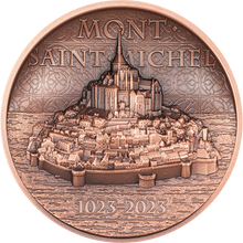 2023 Cook Isl. $1 Mont-Saint-Michel 50g Copper Coin