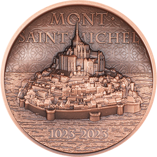 2023 Cook Isl. $1 Mont-Saint-Michel 50g Copper Coin