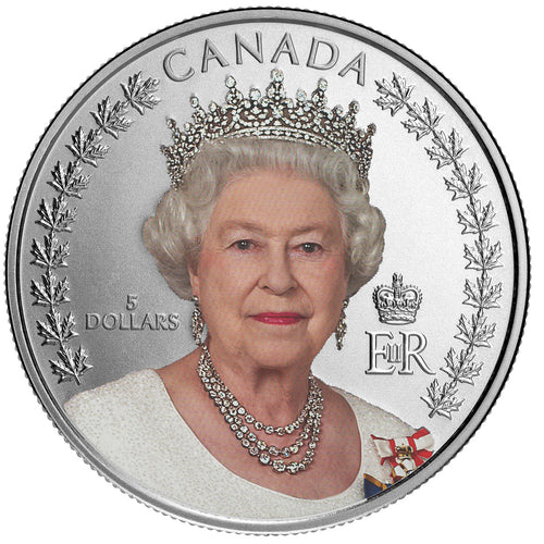 2022 Canada $5 Portrait of Queen Elizabeth II Silver Proof Coin