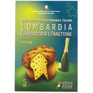 2022 Italy 5€ Lombardia Franciacorta & Panettone CuNi BU